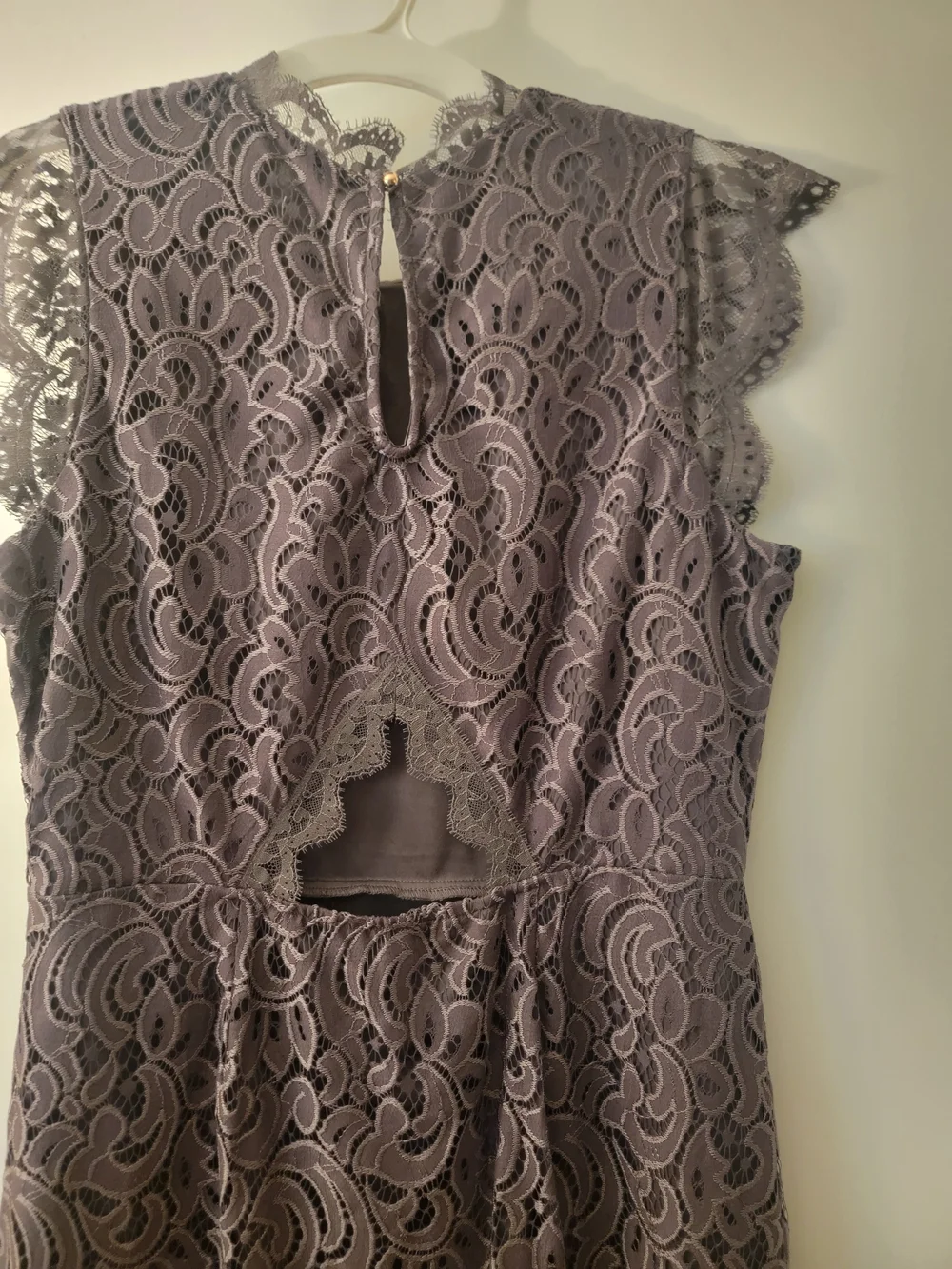Xhilaration Lace Midi Dress in Dusty Purple